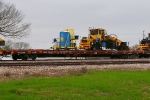 BNSF 927491, BNSF porta-potty (the most important piece of equipment!), X6300190 - Nordco Tie Inserter / Remover